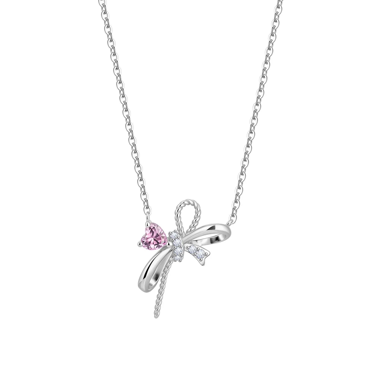 Trèfle Heart Necklace in Sterling Silver 92