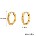 Aura Gold Hoops Earrings