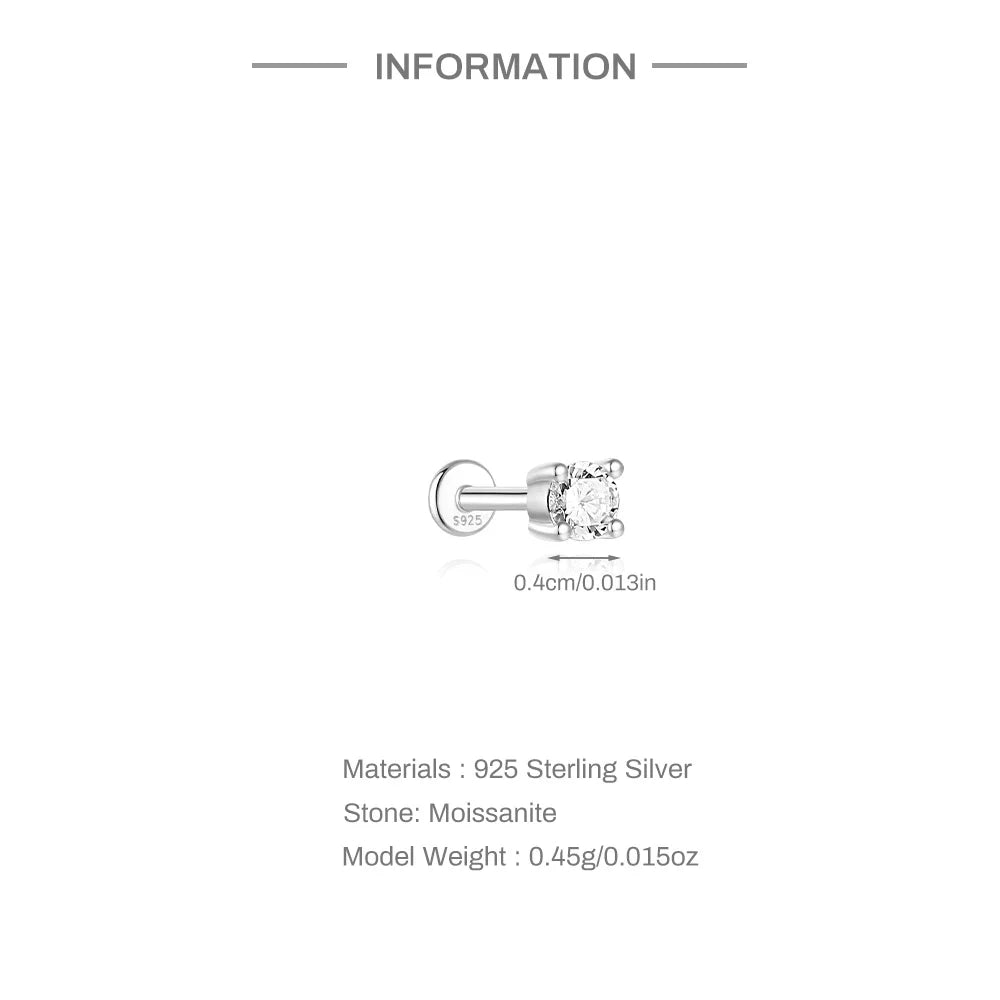 Éclat Moissanite Stud Earrings