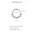 Luna Moissanite Hoop Earrings