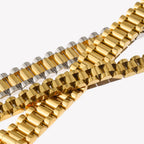 E.B.belle 2025 New Stainless Steel Gold Plated Detachable Wristbands Bracelets Bangles For Women Men Gold Wrap Bracelets