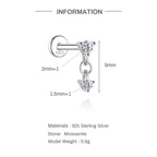 Éclat Moissanite Stud Earrings