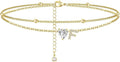 Initial Heart Anklet