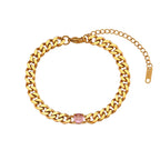 Elegant Zircon Pendant Choker Necklace