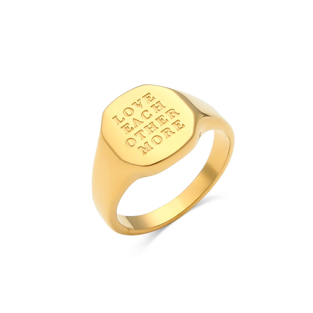 Elegant Gold Signet Ring