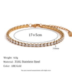 Elegant Zircon Charm Bracelet