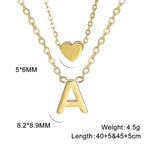 Amour Initial Heart Necklace