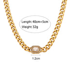 Elegant Zirconia Cuban Set
