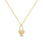 Trèfle Heart Necklace in Sterling Silver 92