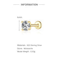 Éclat Moissanite Stud Earrings