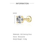 Éclat Moissanite Stud Earrings