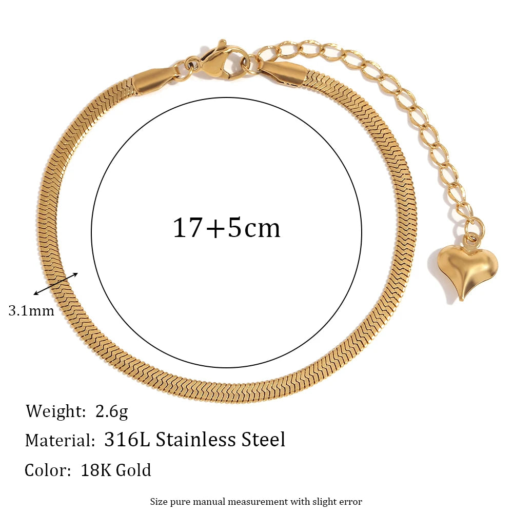 Elegant Gold Figaro Bracelet