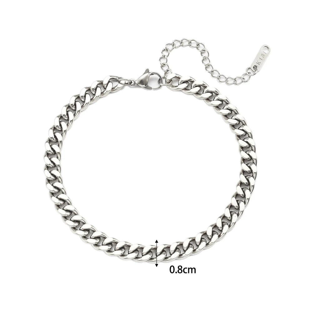Elegant Gold-Plated Cuban Bracelet