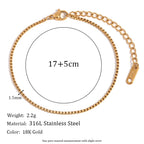 Elegant Gold Figaro Bracelet