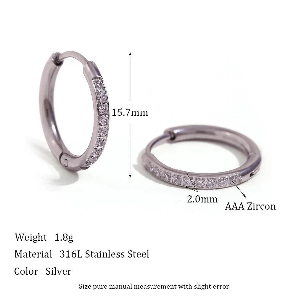 Elegant Zirconia Huggies