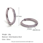 Elegant Zirconia Huggies