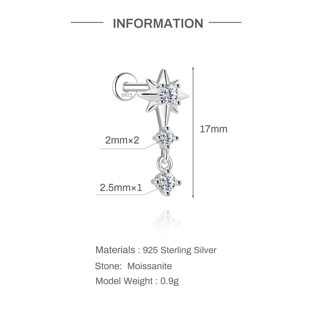 Éclat Moissanite Stud Earrings