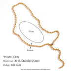 Elegant Gold Bead Necklace