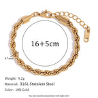 Elegant Gold Figaro Bracelet