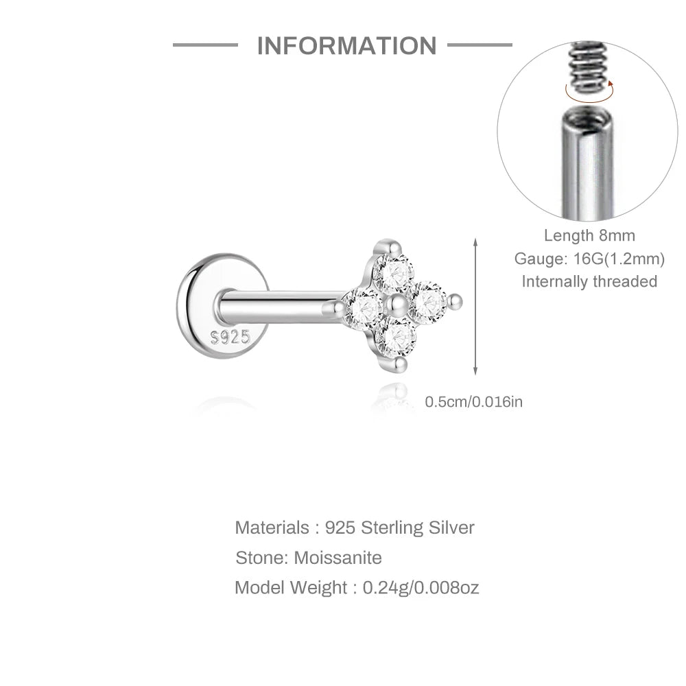 Éclat Moissanite Stud Earrings