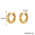 Aura Gold Hoops Earrings