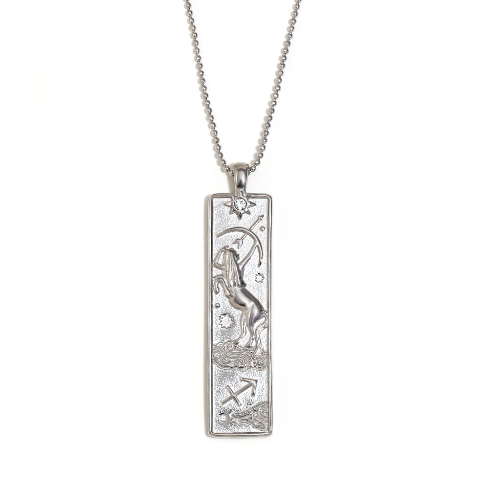 Gold Zodiac Pendant Necklace
