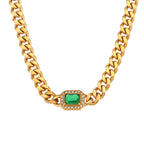 Elegant Zirconia Cuban Set
