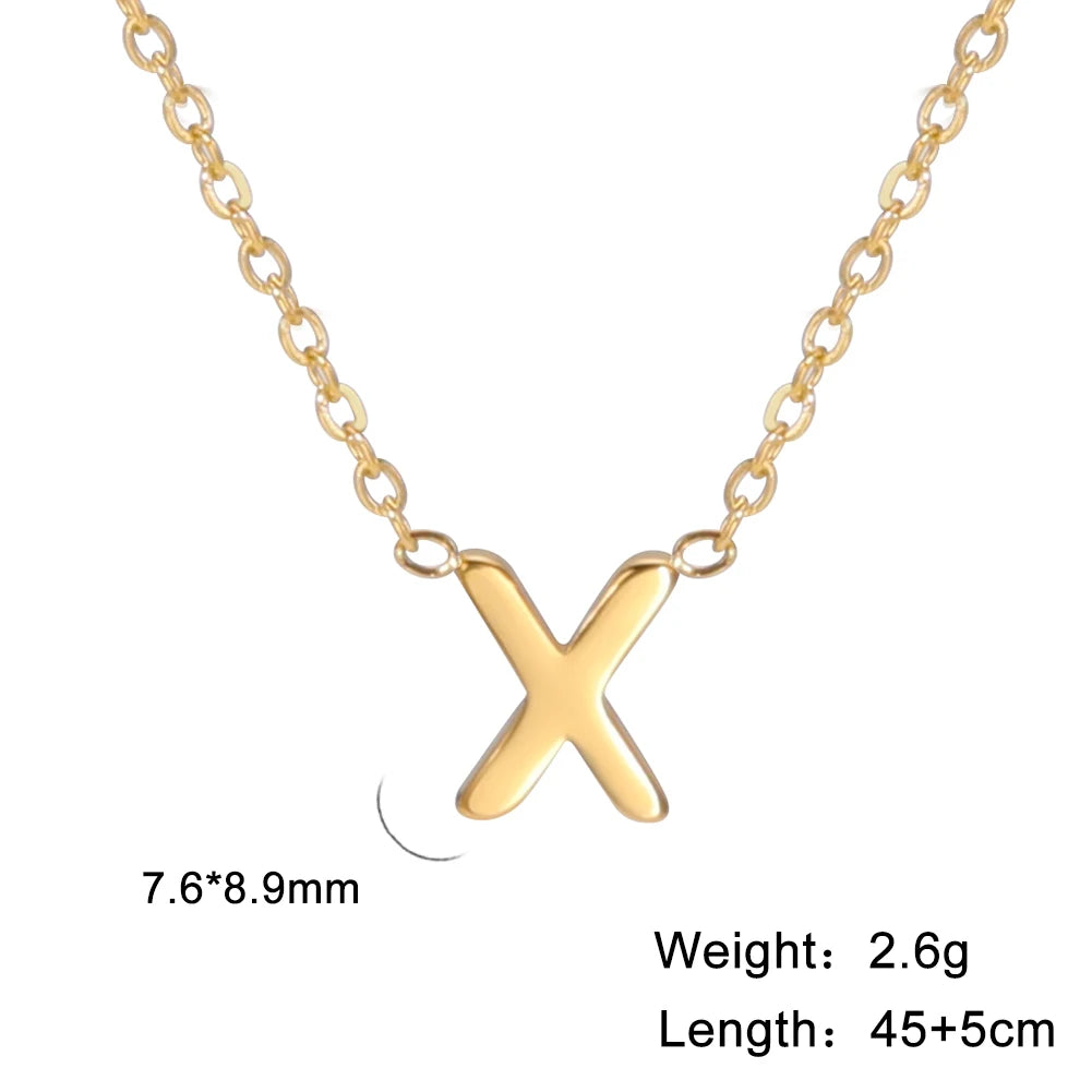 Personalized Gold Initial Necklace.