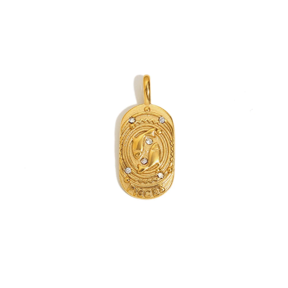Elegant Zodiac Gold Necklace