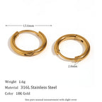 Elegant Gold Hoop Earrings