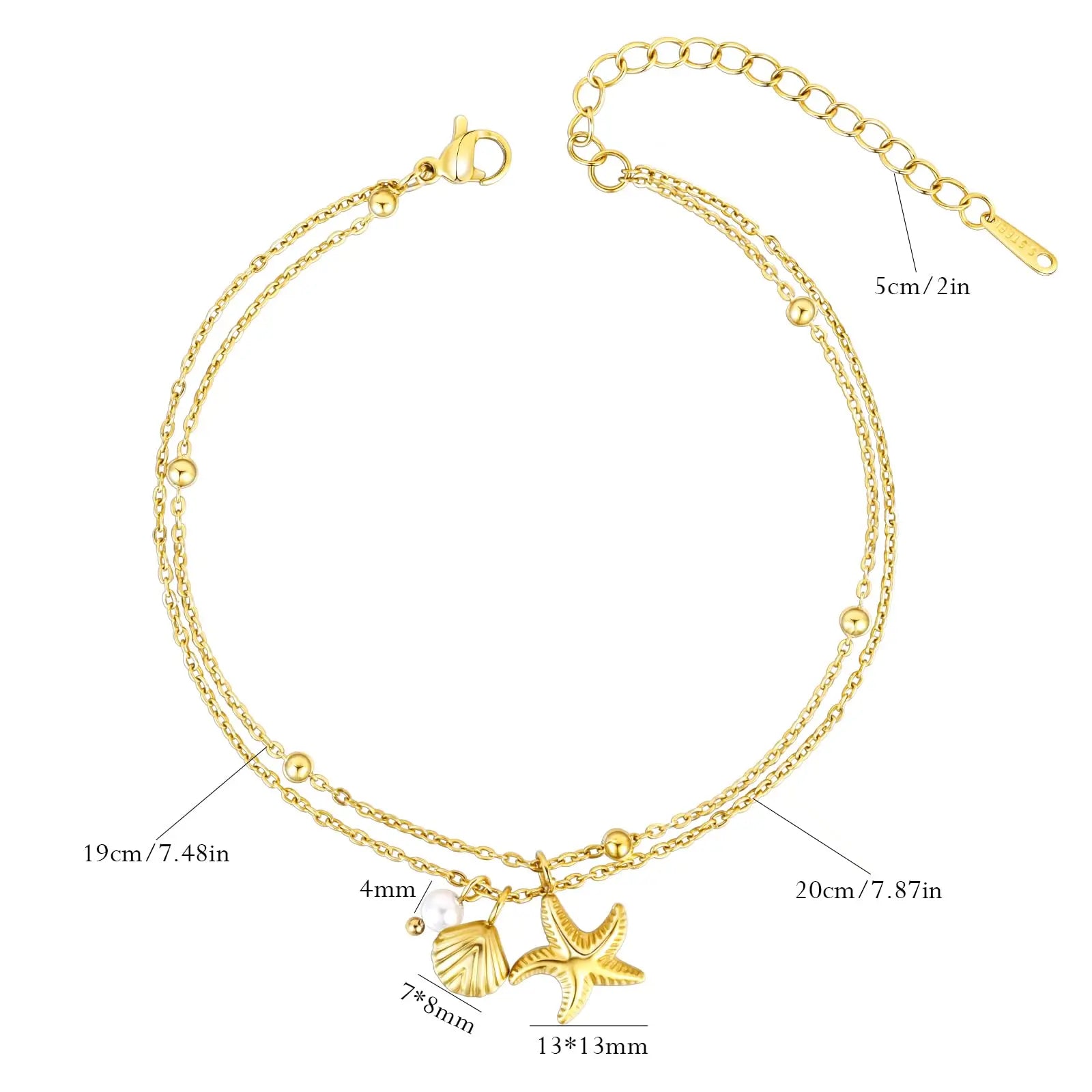 Riviera Shell Anklet
