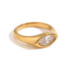 Colorful Zircon Eye Ring