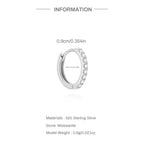 Luna Moissanite Hoop Earrings