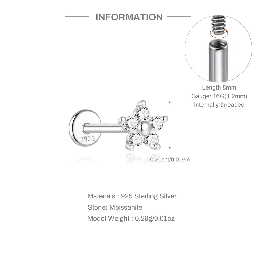 Éclat Moissanite Stud Earrings