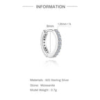 Luna Moissanite Hoop Earrings