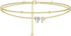 Initial Heart Anklet