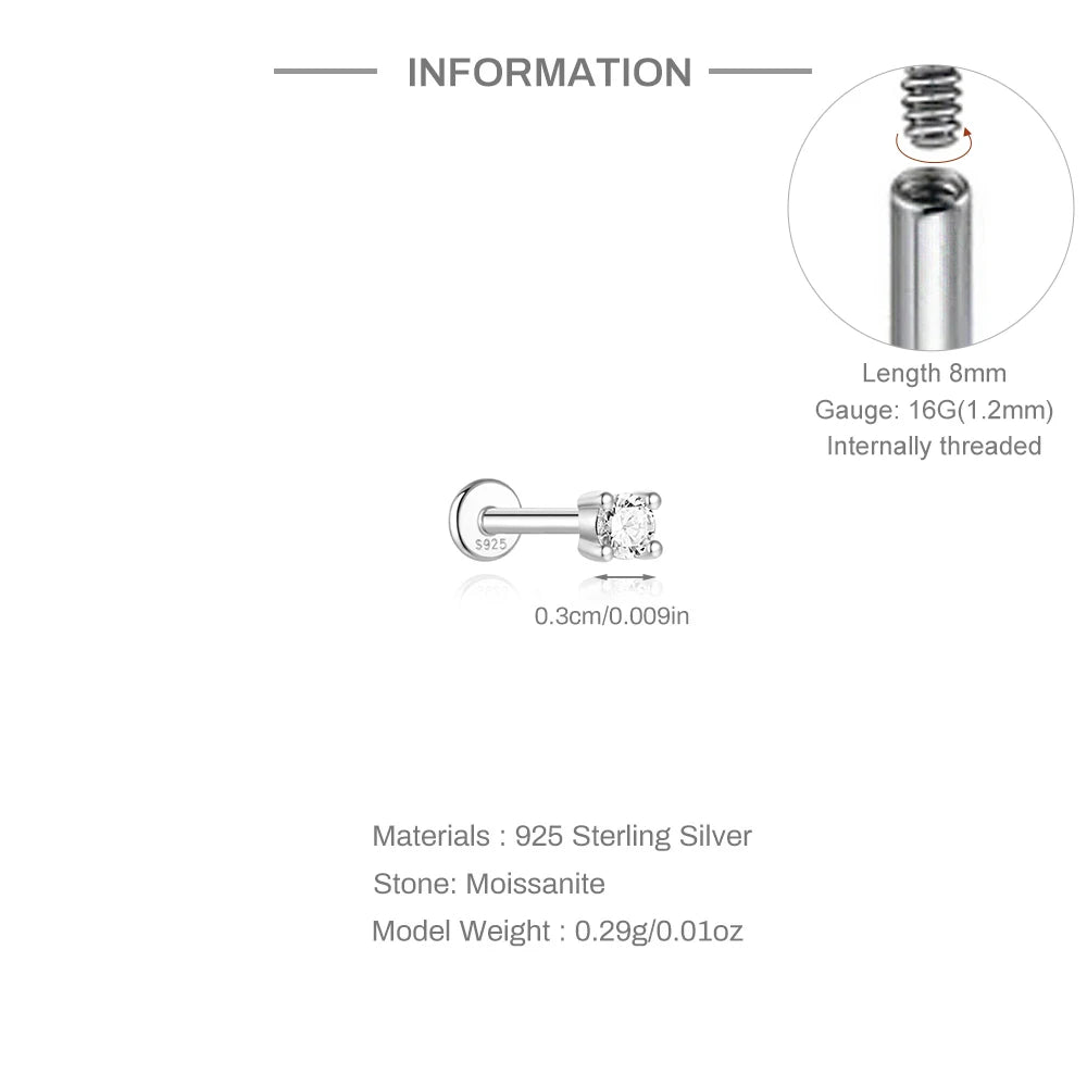 Éclat Moissanite Stud Earrings