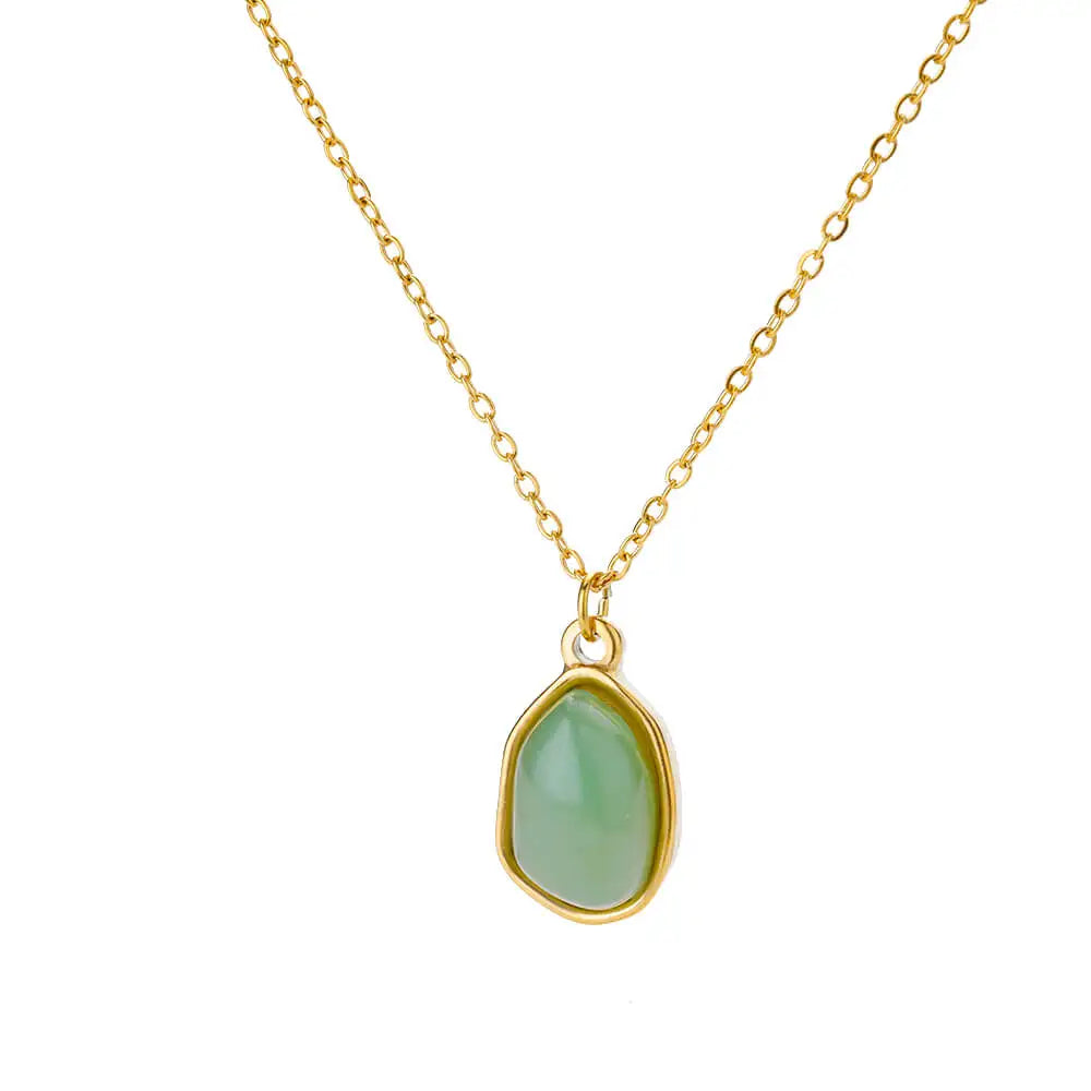 Delicate Oval Pendant Necklace