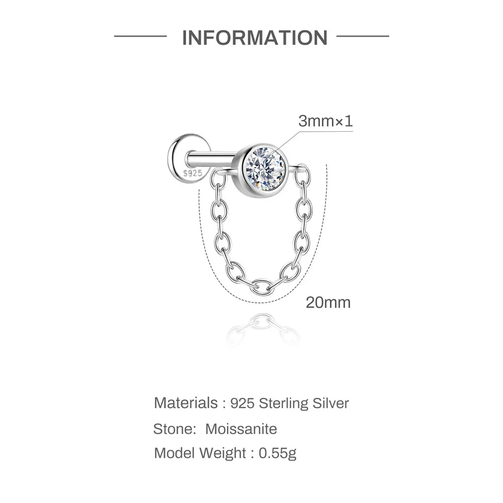 Éclat Moissanite Stud Earrings