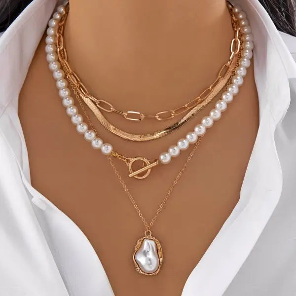 Layered Pendant Necklace Collection