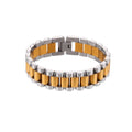 Elegant Gold-Plated Link Bracelet