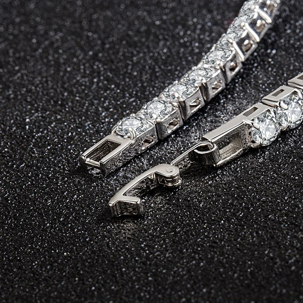 Éclat 4 mm S925 Sterling Silver Riviera Bracelet