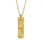 Gold Zodiac Pendant Necklace