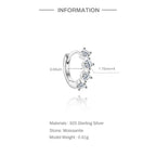 Luna Moissanite Hoop Earrings