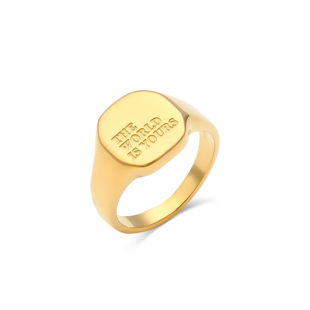 Elegant Gold Signet Ring