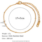 Elegant Gold Figaro Bracelet