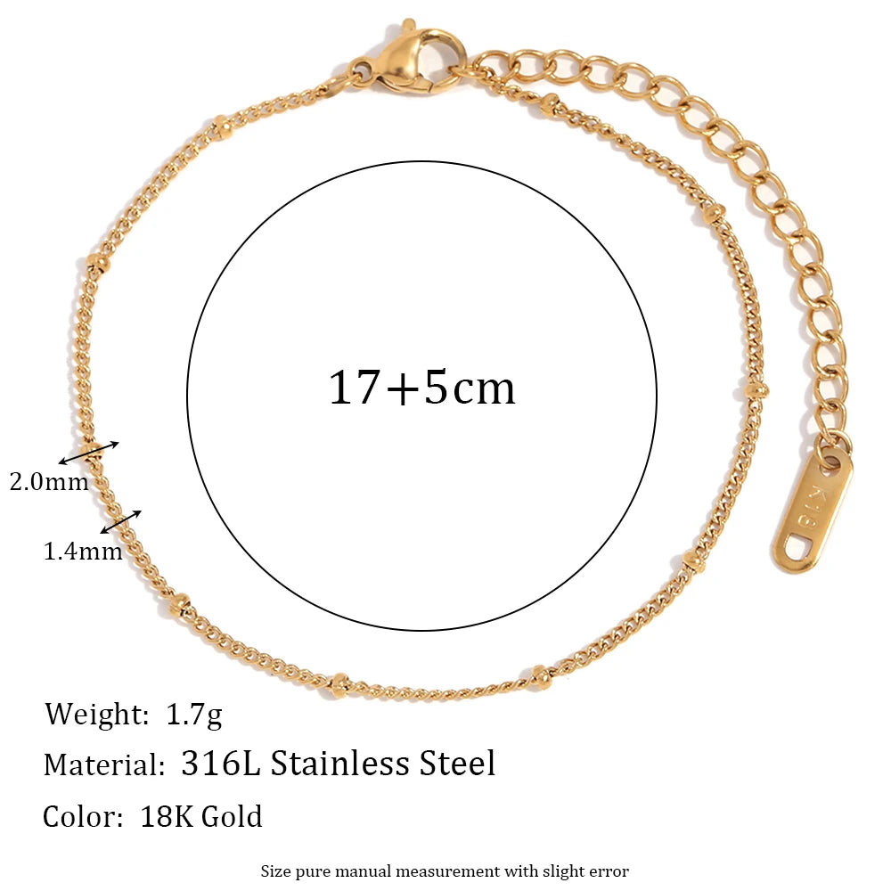 Elegant Gold Figaro Bracelet