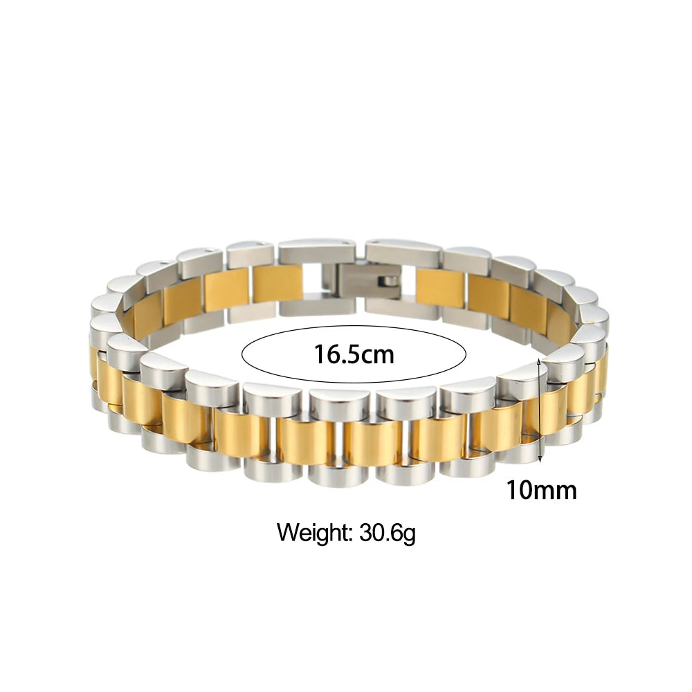 Elegant Gold-Plated Cuban Bracelet