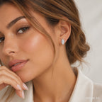 0.5ct Marquise Cut Moissanite Stud Earrings – Elegant Fine Jewelry